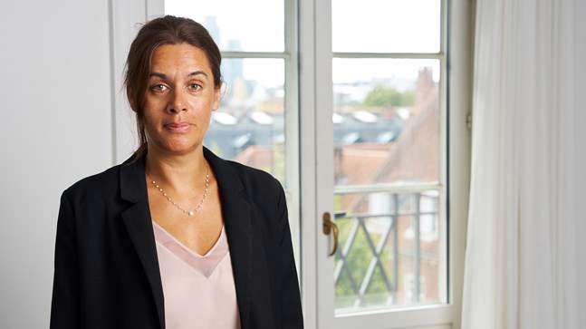 Portrait of teacher on Niels Brock Copenhagen Business College Rachel Waldo