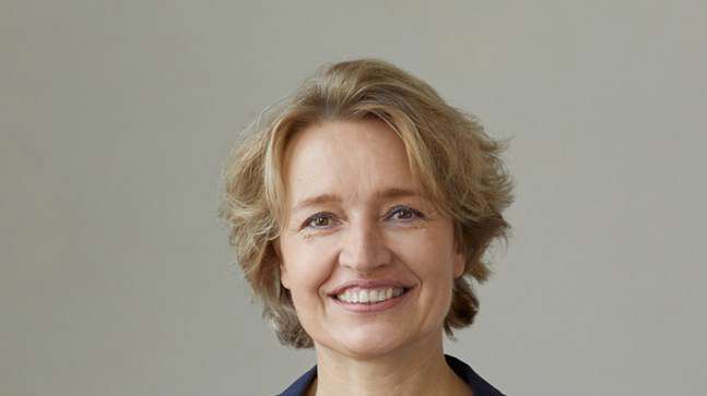 Portrait of teacher on Niels Brock Copenhagen Business College Helle Haurum