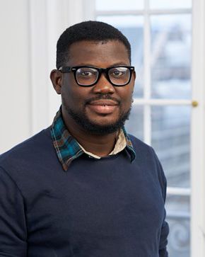 Portrait of teacher on Niels Brock Copenhagen Business College Robert Azuayi