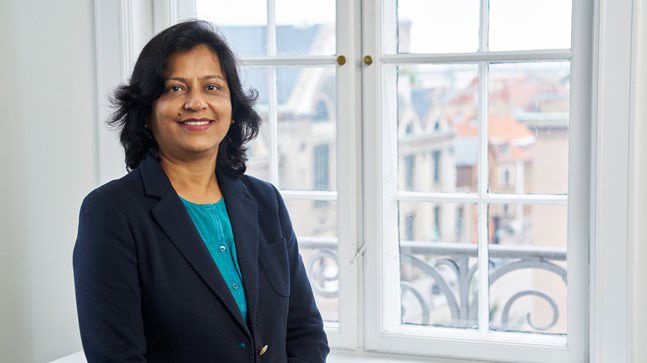 Portrait of teacher on Niels Brock Copenhagen Business College Bhavna Dadhich