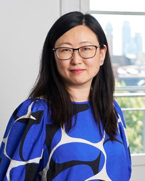 Portrait of teacher on Niels Brock Copenhagen Business College Caren Yinxia Guo Nielsen