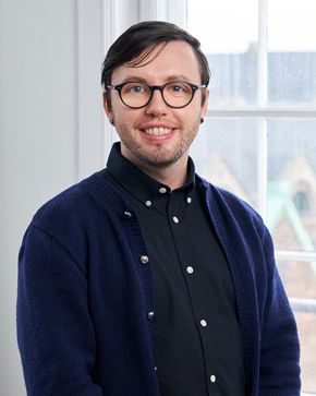 Portrait of teacher on Niels Brock Copenhagen Business College Finn Ferjá