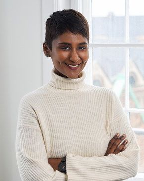 Portrait of teacher on Niels Brock Copenhagen Business College Kavitha Subramaniam