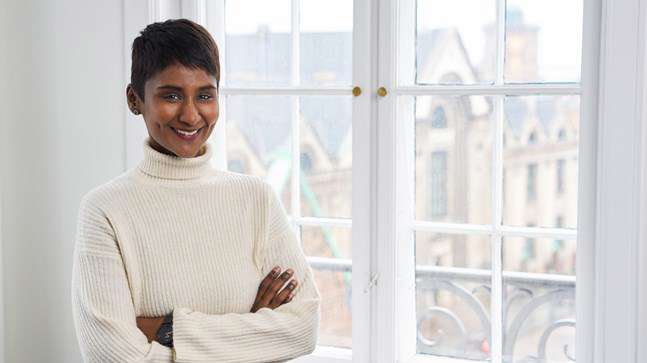 Portrait of teacher on Niels Brock Copenhagen Business College Kavitha Subramaniam