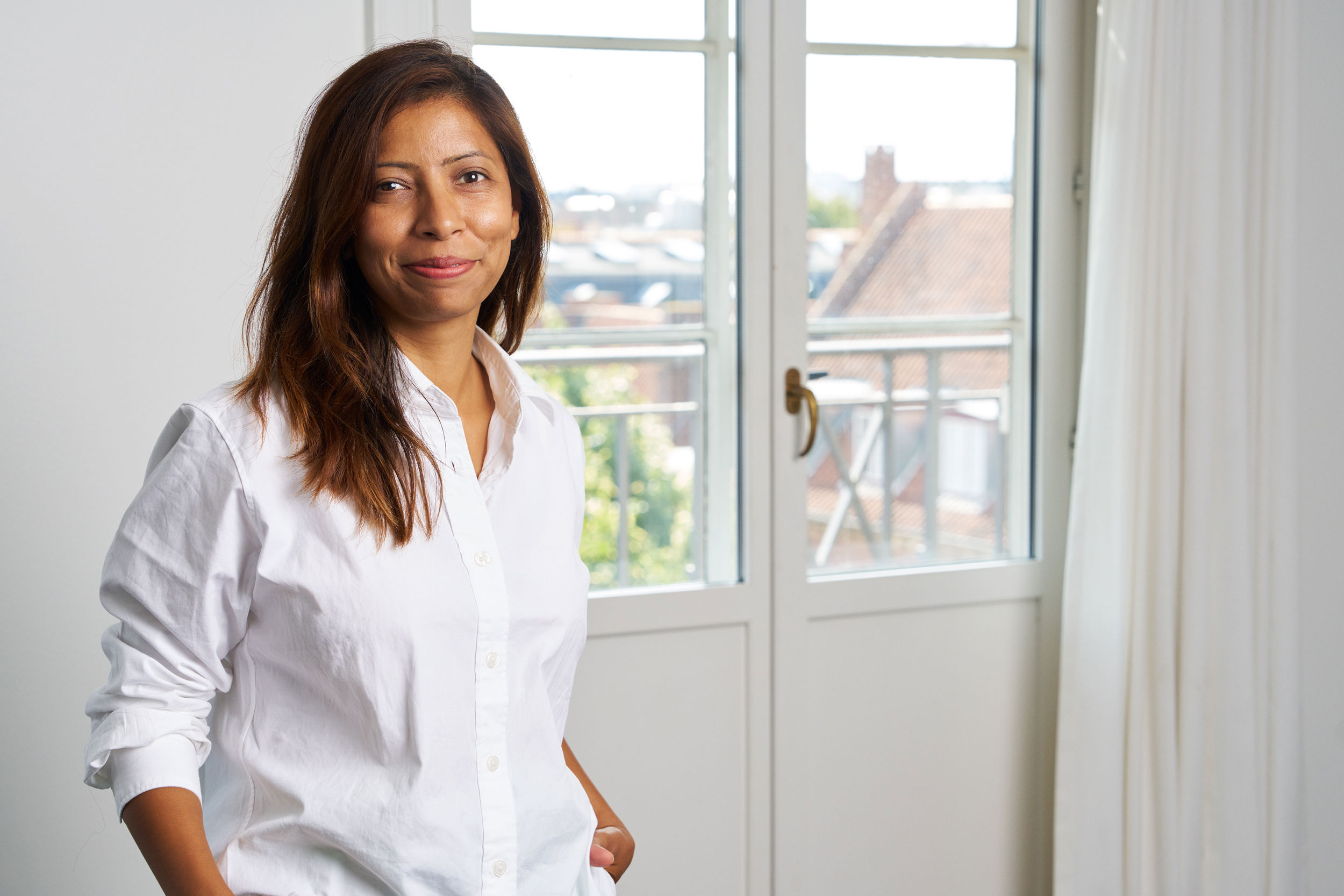 Portrait of teacher on Niels Brock Copenhagen Business College Tulika Jaiswal