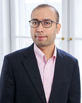 Portrait of teacher on Niels Brock Copenhagen Business College Syed Muhammed Ali