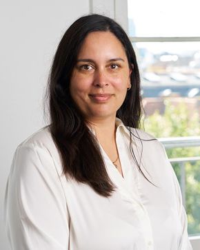 Portrait of teacher on Niels Brock Copenhagen Business College Nina Singh Gangoso