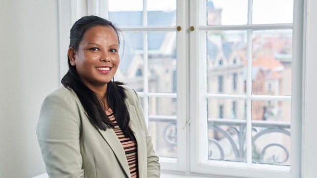 Portrait of teacher on Niels Brock Copenhagen Business College Puja Khatri