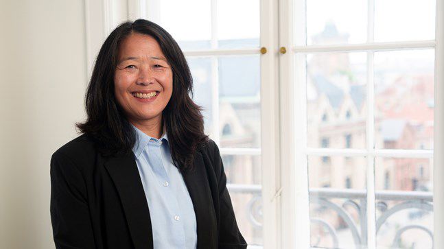 Portrait of teacher on Niels Brock Copenhagen Business College Karen Fujii