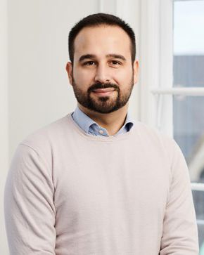 Portrait of teacher on Niels Brock Copenhagen Business College Dimitrios Papadimitriou