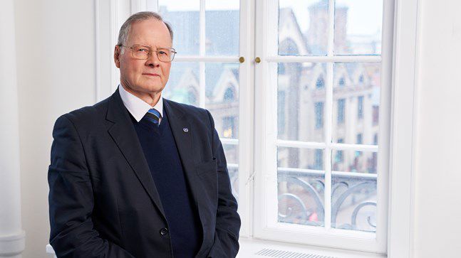 Portrait of teacher on Niels Brock Copenhagen Business College Christian Wibroe Warming