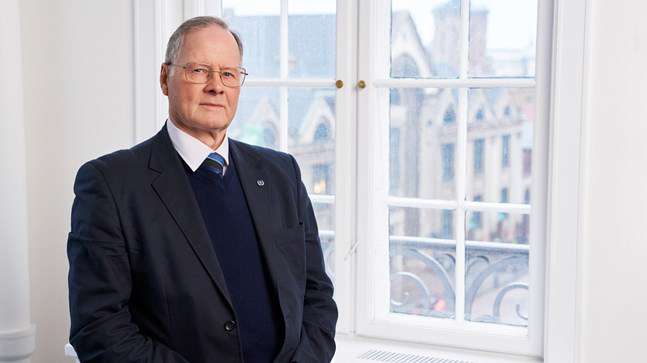 Portrait of teacher on Niels Brock Copenhagen Business College Christian Wibroe Warming
