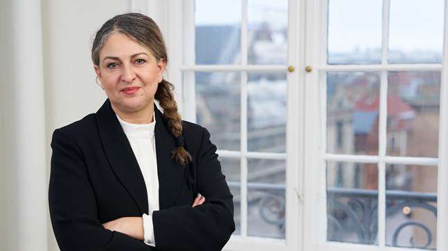 Portrait of teacher on Niels Brock Copenhagen Business College Dimitra Makri Andersen