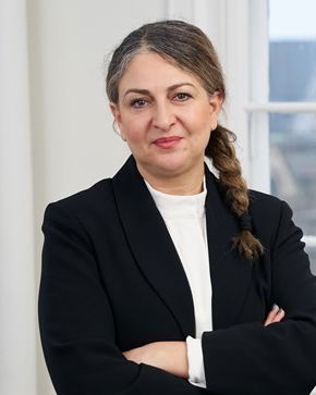 Portrait of teacher on Niels Brock Copenhagen Business College Dimitra Makri Andersen