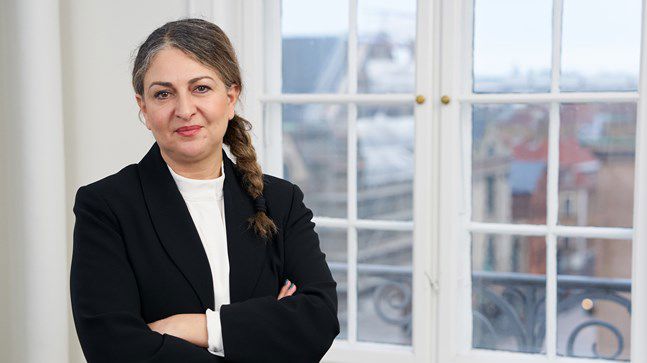 Portrait of teacher on Niels Brock Copenhagen Business College Dimitra Makri Andersen