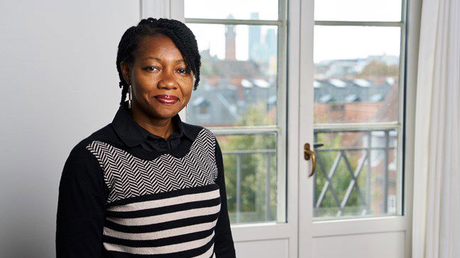 Portrait of teacher on Niels Brock Copenhagen Business College Fati Tahiru